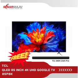 QLED TV 85 INCH TCL 4K UHD GOOGLE TV 85P8K