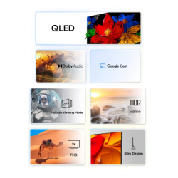 QLED TV 50 Inch TCL Google TV Full HD 50S5K