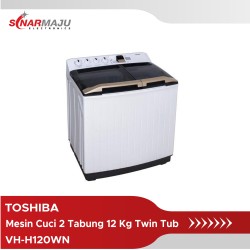 Mesin Cuci 2 Tabung Toshiba 12 Kg Twin Tub VH-H120WN