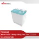 Mesin Cuci 2 Tabung Toshiba 6.5 Kg Twin Tub VH-H75MN(WB)