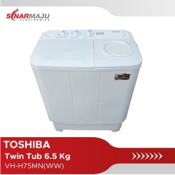 Mesin Cuci 2 Tabung Toshiba 6.5 Kg Twin Tub VH-H75MN