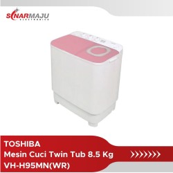 Mesin Cuci 2 Tabung Toshiba 8.5 Kg Twin Tub VH-H95MN(WR)