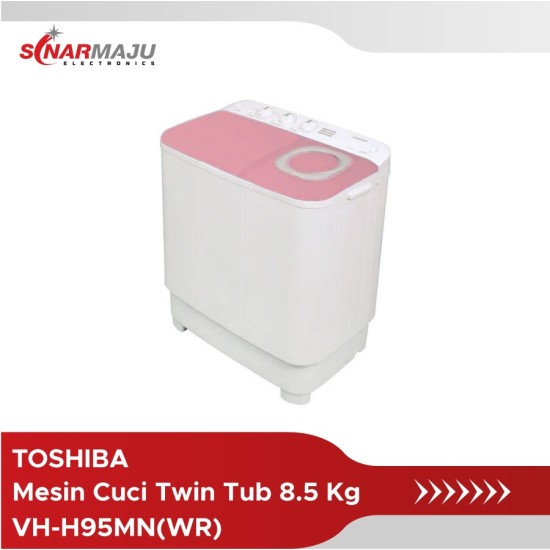 Mesin Cuci 2 Tabung Toshiba 8.5 Kg Twin Tub VH-H95MN(WR)