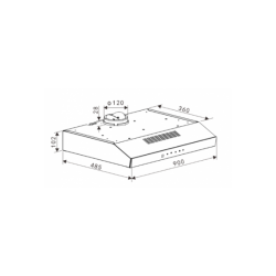 COOKER HOOD TECNOGAS CHN390-M