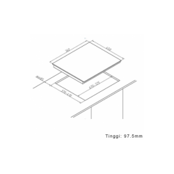 GAS KOMPOR TANAM TECNOGAS THU76G2WWFX