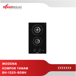 Gas Hob 2 Tungku MODENA Kompor Tanam BH-1325-BDBK