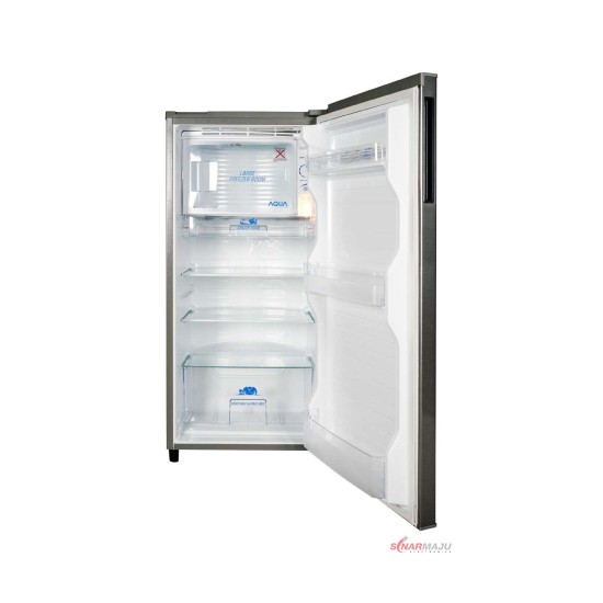 Kulkas 1 Pintu Aqua Refrigerator 153 Liter AQR-D191DS/LS