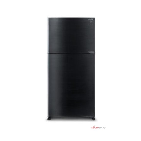 Kulkas 2 Pintu Sharp Big Refrigerator 550 Liter Grand Vetro II SJ-IG863PG-BK