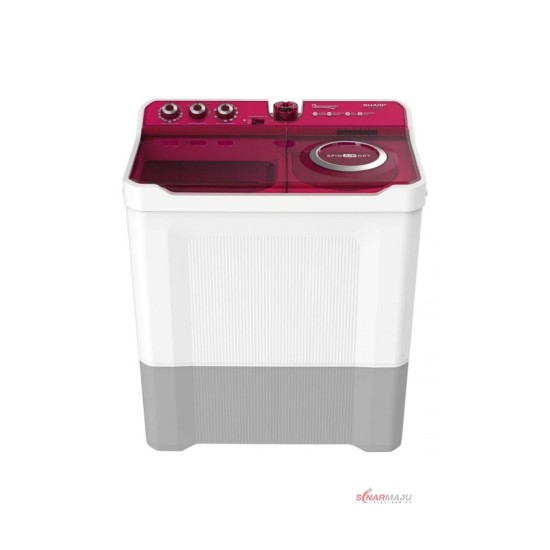 Mesin Cuci 2 Tabung Sharp 12 Kg Twin Tub ES-T1290WA-BL/PK