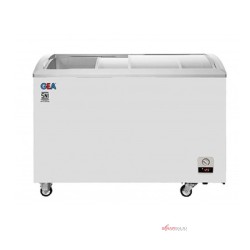 Chest Freezer Sliding Curve Glass Gea 330 Liter SD-303