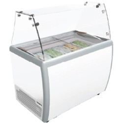 Showcase Gelato Ice Cream GEA Scooping Cabinet 5 Bin RI-260AUG