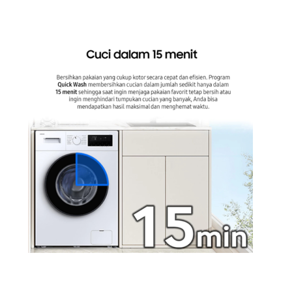 MESIN CUCI 1 TABUNG SAMSUNG FRONT LOADING 8 KG WW80FG3M05AWSE