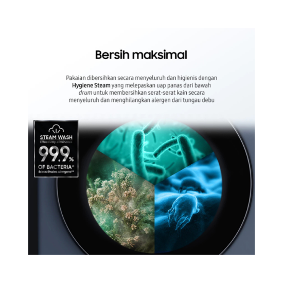 MESIN CUCI 1 TABUNG SAMSUNG FRONT LOADING 8 KG WW80FG3M05AWSE