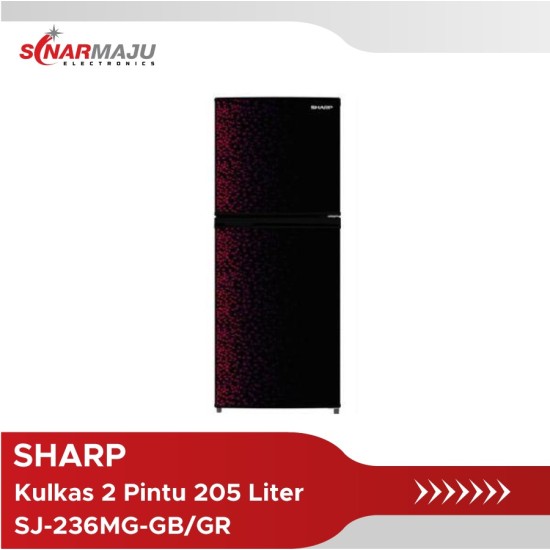 Kulkas 2 Pintu Sharp 205 Liter SJ-236MG-GB/GR